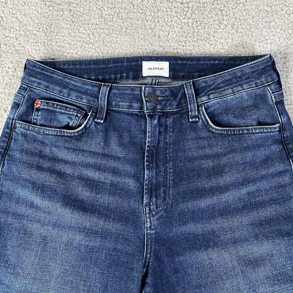 Hudson Heidi High Rise Flare Jeans Womens 29 (30x31) Blue Dark Bootcut Boho Y2K - Picture 2 of 11